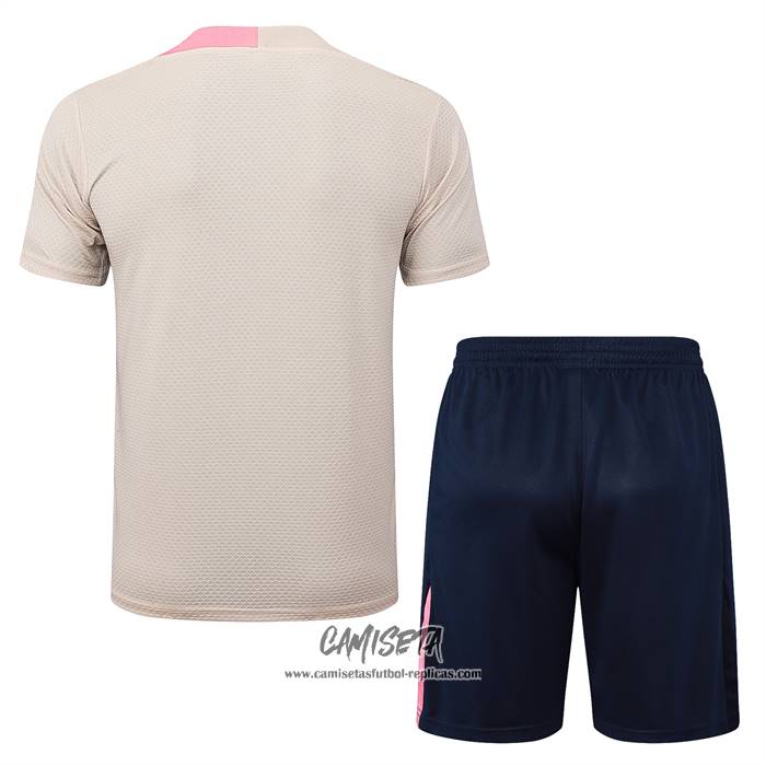 Chandal del Barcelona 2025-2026 Manga Corta Amarillo - Pantalon Corto